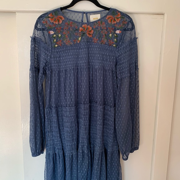 Maeve Dresses & Skirts - Maeve long sleeve embroidered dress